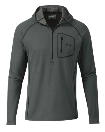 PRO Merino 200 Zip-T Hoodie | Gunmetal