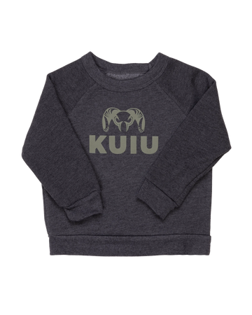 Toddler Stacked Logo Crewneck Sweatshirt | Olive