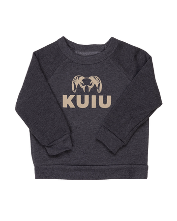 Toddler Stacked Logo Crewneck Sweatshirt | Khaki