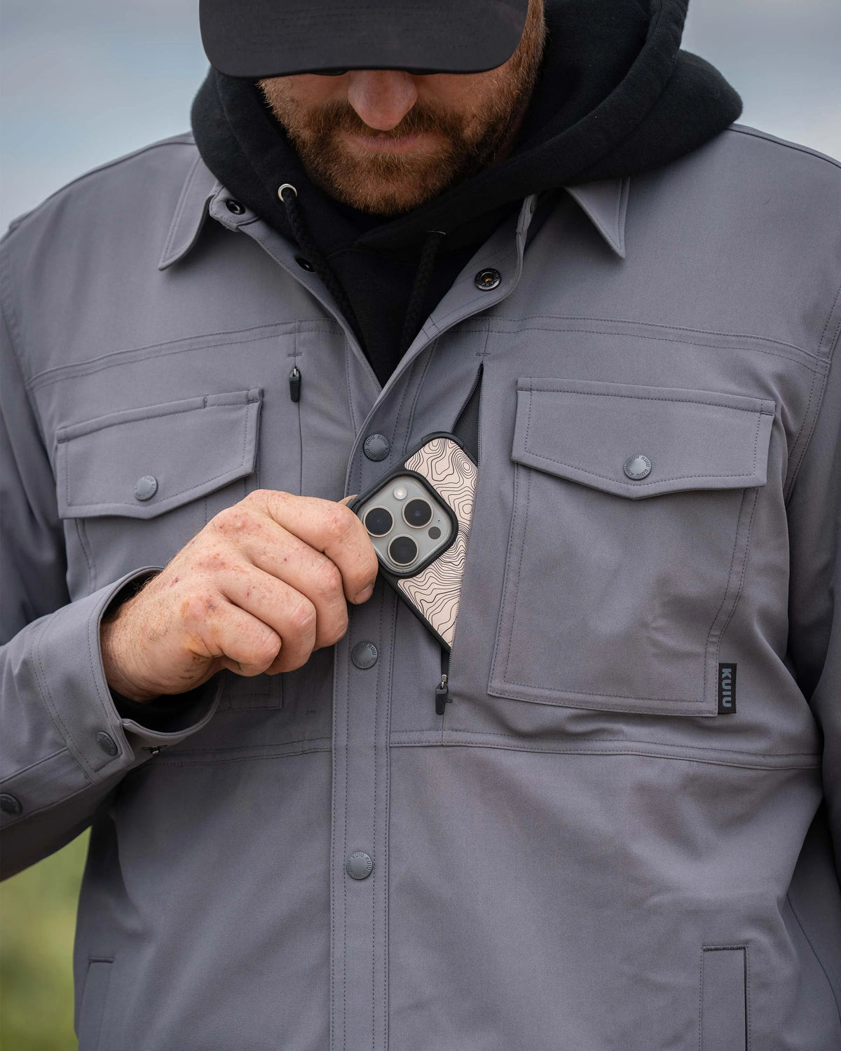 Outlet Tour Shirt Jacket | Dark Sage