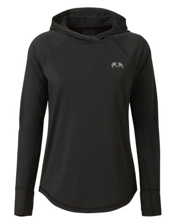 Women's Gila LS Hoodie | Black
