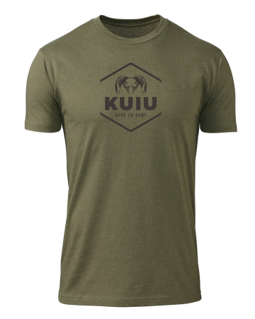 KUIU Stacked Here to Hunt T-Shirt | Military Green