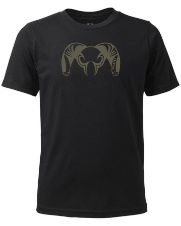 Youth Engraved Ram T-Shirt | Black