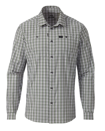 Borrego LS Shirt | Mini Cross Check Verde Plaid