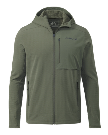 Blockfield Fleece Hoodie | Dark Sage