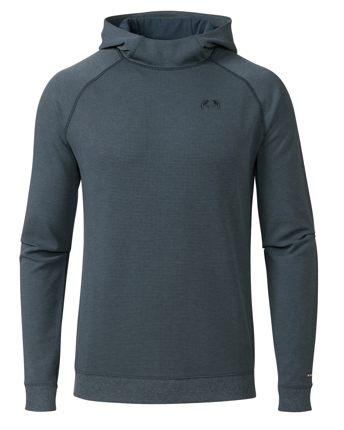 Canyon Waffle Hoodie | Steel Blue Heather