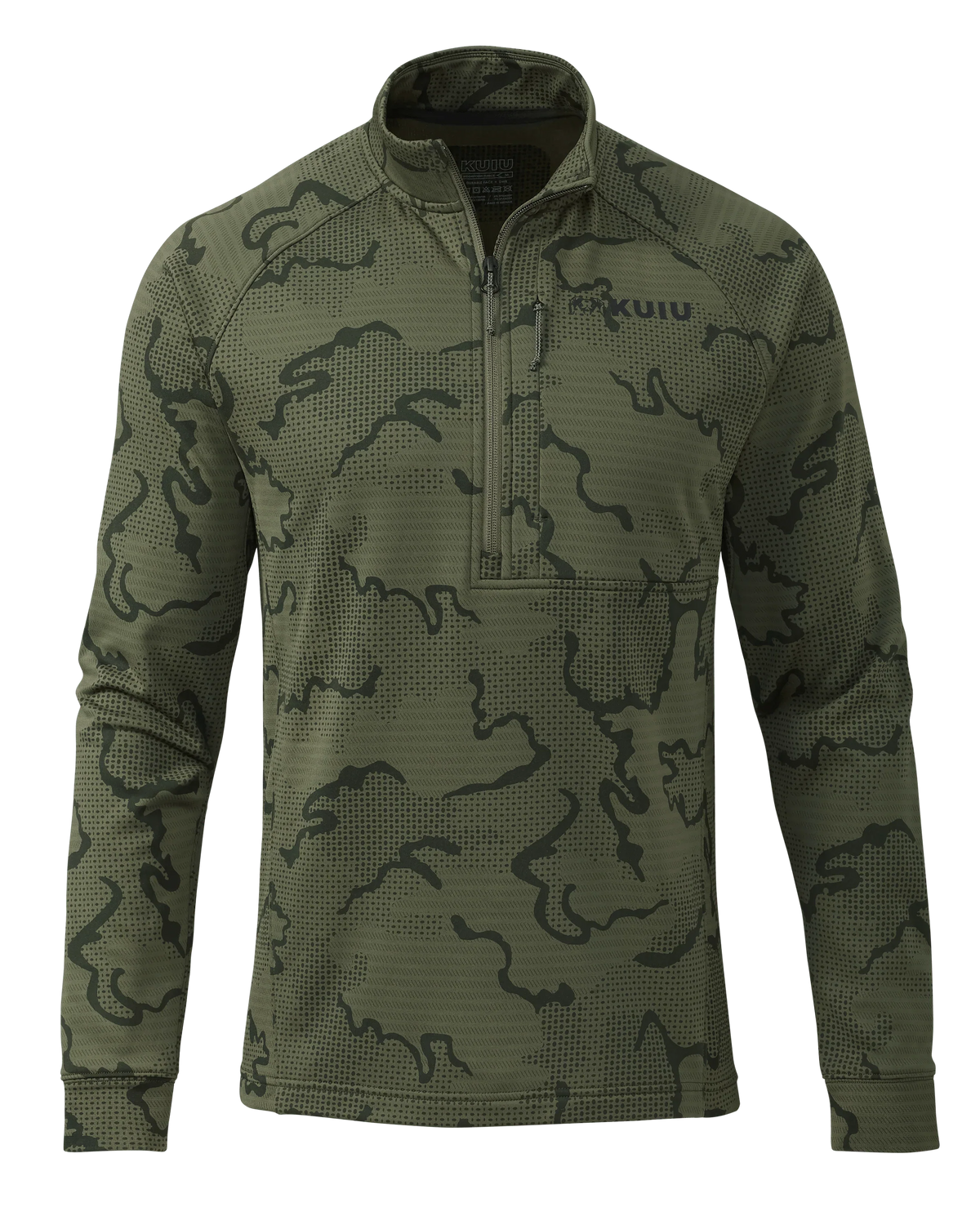 Outlet Ridgepoint Fleece Zip-T | Olive Tonal