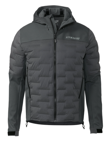 Axis Thermal Hybrid Hooded Jacket | Gunmetal