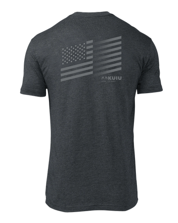 KUIU Solid Flag Fade T-Shirt | Charcoal