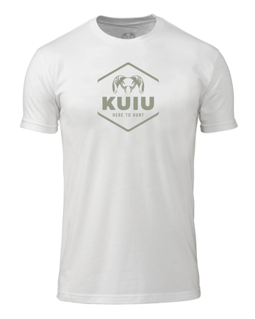 KUIU Stacked Here to Hunt T-Shirt | White