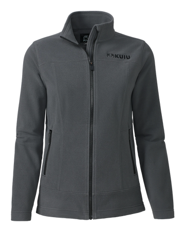 Women's Border Fleece Full Zip | Gunmetal